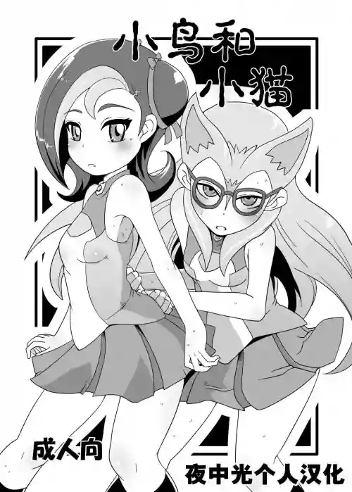 小鸟和小猫图