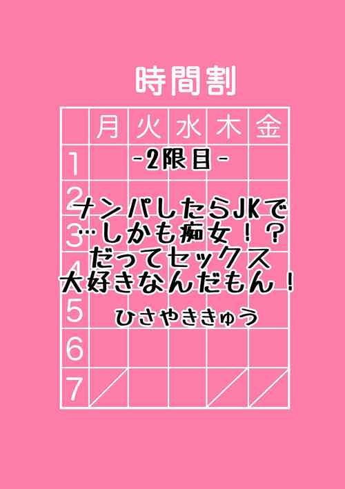 ナンパしたらJKで…しかも痴女!?だってセックス大好きなんだもん!圖